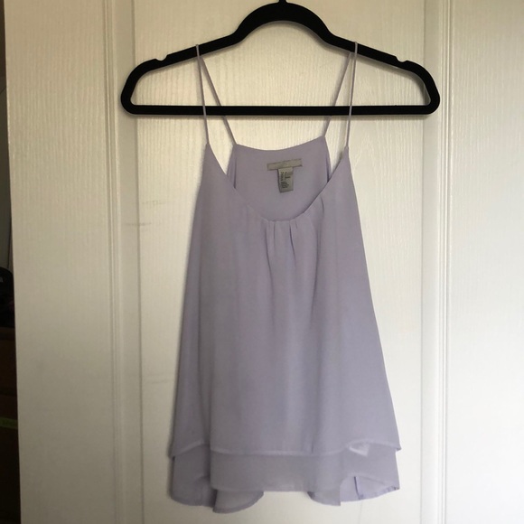 2 for $25 H&M: Crepe style lavender tank - Picture 1 of 2